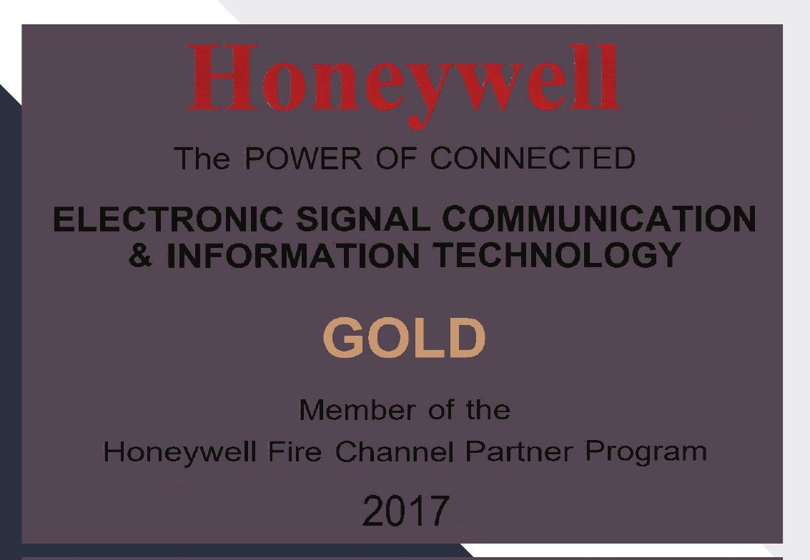 Honeywell Fire Channel Partner Program — Gold 2017